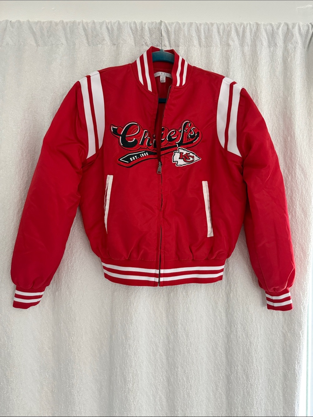KANSAS CITY CHIEFS VARSITY JACKET ❣️WEAR by ERIN ANDREWS